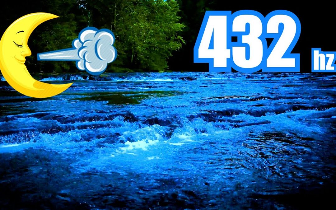 Love Frequencies: Sleeping to River Water White Noise + 432 HZ Frequency + Dim Screen
