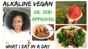 What I Eat ALKALINE VEGAN in a day // Dr Sebi Approved // Electric Food
